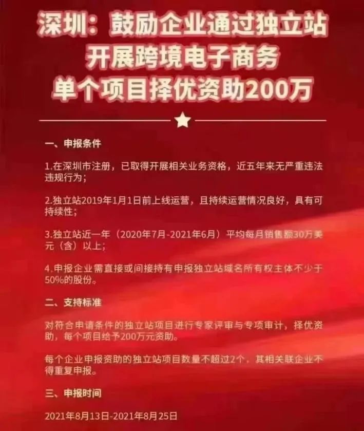 深圳出手應對亞馬遜“封號潮”，獨立站賣家最高補貼200萬！